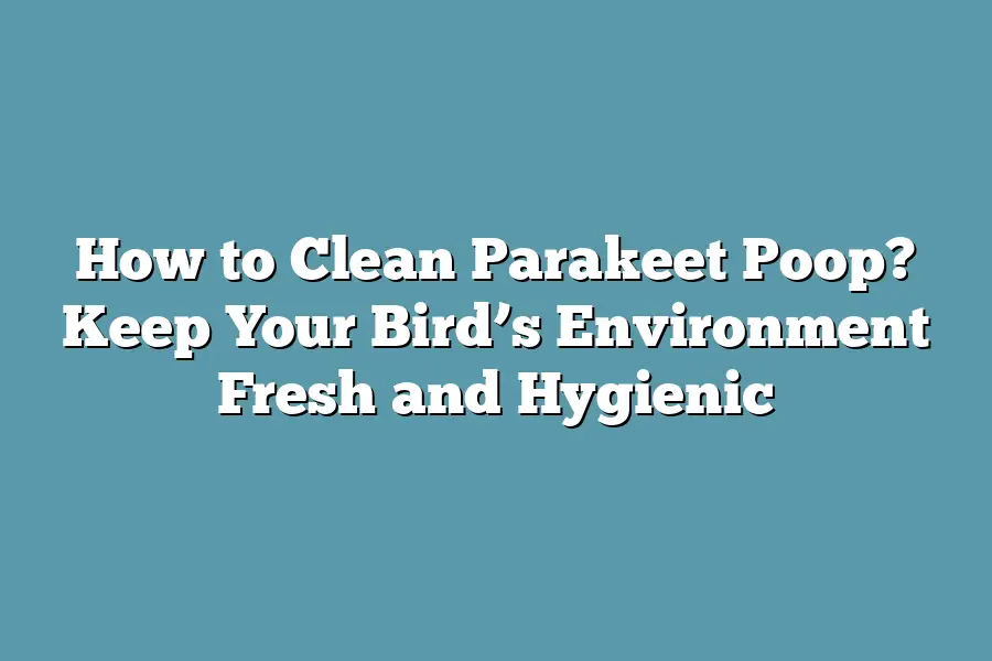 How to Clean Parakeet Poop? Keep Your Bird’s Environment Fresh and Hygienic